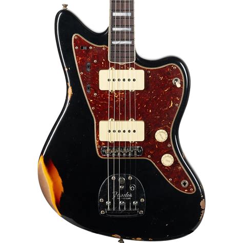 Fender Custom Shop 62 Jazzmaster Relic PHC Black Over Reverb