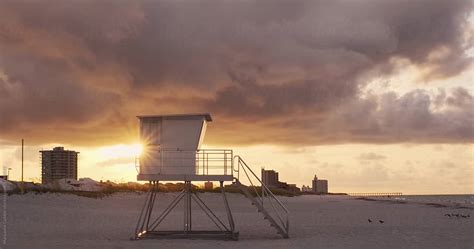 "Peaceful Beach Sunrise In Florida" by Stocksy Contributor "Maryanne Gobble" - Stocksy