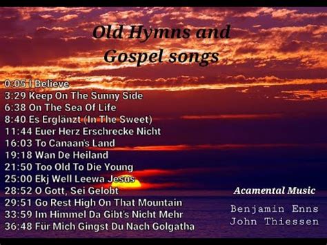 Old Hymns & Gospel Songs - YouTube