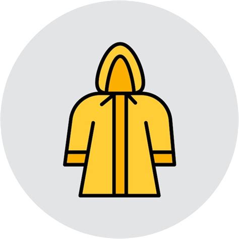 Premium Vector Man Raincoat Vector Illustration Style