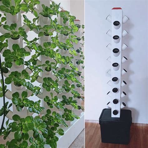 Home Garden Diy Vertical Hydroponics Growing System Aeroponic Tower Kit