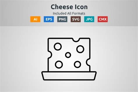 Cheese Vector Outline Icon Graphic by abidehtisham198 · Creative Fabrica