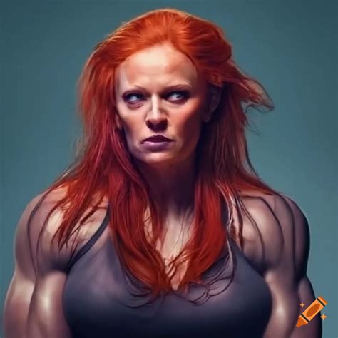 Muscular Mature Red Headed Actress Stuntwoman Marceline Ann Williams In