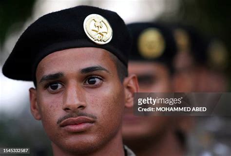 Saudi soldiers parade during a training session in the holy city of ...