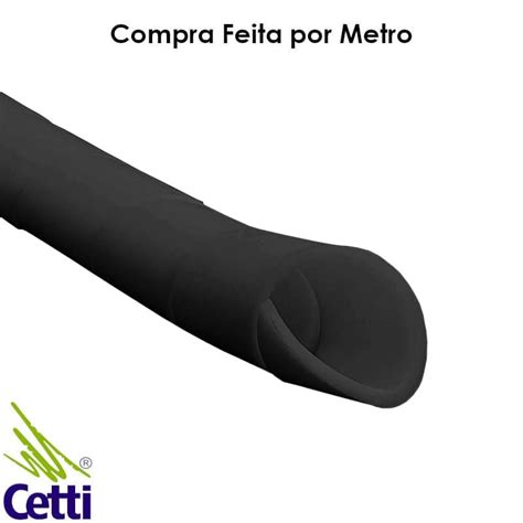 Organizador De Cabos Espiral Preto 1 Polegada 1 Metro