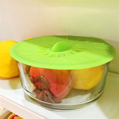 Wrapables Reusable Silicone Suction Bowl Lids Food Storage Covers For