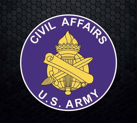 U S Army Civil Affairs Branch Patch Logo Decal Emblem Crest Etsy