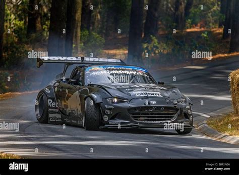 Mad Mike Whiddett In The 2017 Mazda Mx 5 3 Rotor Radbul Drift Car Stock