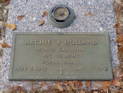 Archie Jernigan Holland 1919 1973 Homenaje De Find A Grave