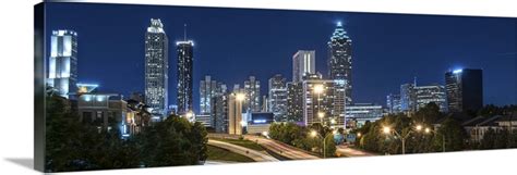 Atlanta, Georgia, skyline at night | Great Big Canvas