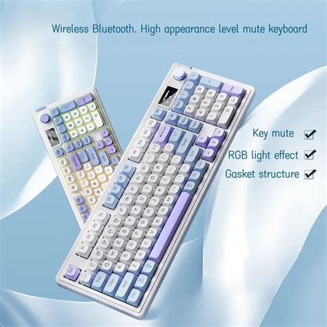 Wireless Gaming Mechanical Keyboard Hot Swap Rgb Blue Tooth Keyboard Switches Rechargeable With