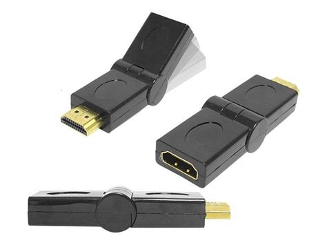 Z Cze K Towe Hdmi Gniazdo Wtyk Z Rotacj Adapter Sklep Opinie Cena