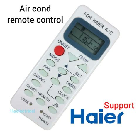 Haier Air Cond Remote Selecte Model Shopee Malaysia