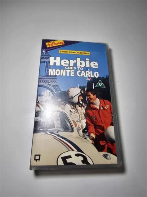 Herbie Goes To Monte Carlo Rare Uk Disney Vhs Picclick Uk