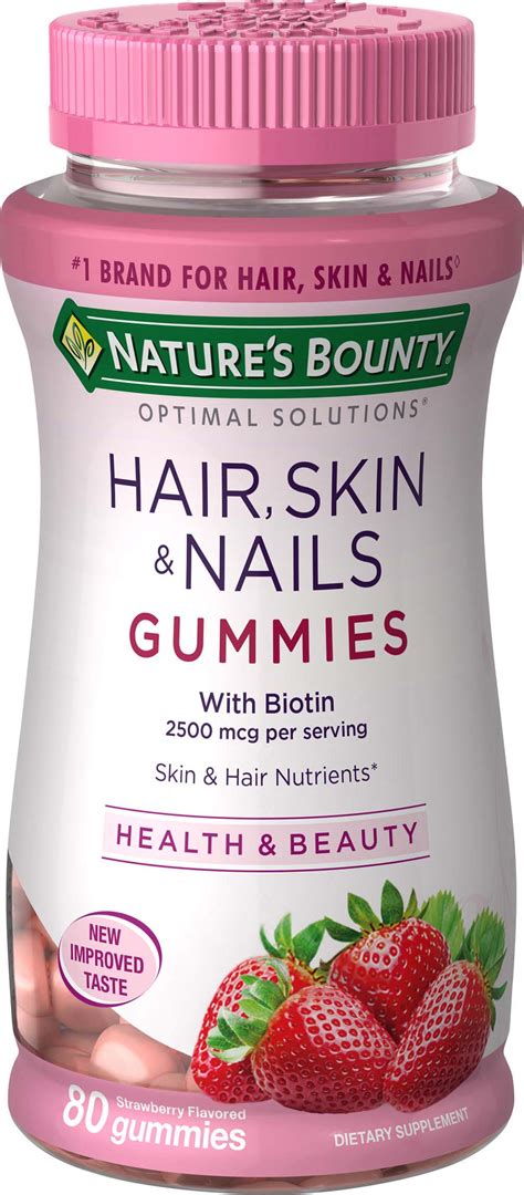 Natures Bounty Optimal Solutions Hair Skin And Nails Gummies Pick Up