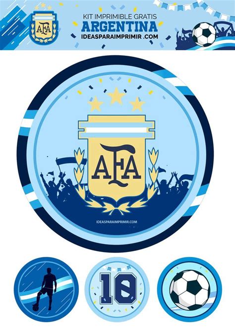 Adorno De Torta De Argentina Actualizado Con El Nuevo Escudo De Afa