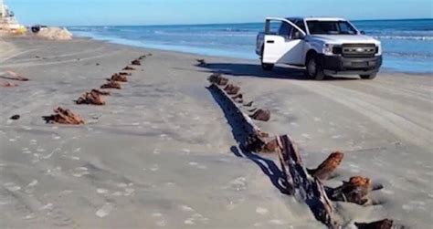 Hurricane Erosion Reveals 19th Century Shipwreck In Florida