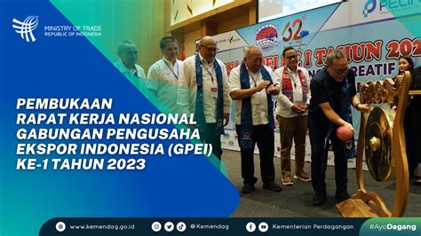 Pembukaan Rapat Kerja Nasional Gabungan Pengusaha Ekspor Indonesia