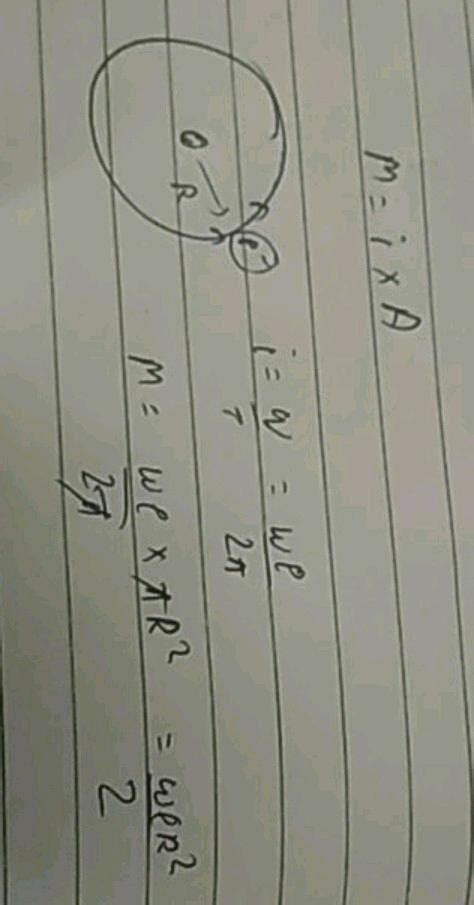 Q.2. Derive an expression the magnetic moment (ū) of an electron revolving around the nucleus in ...