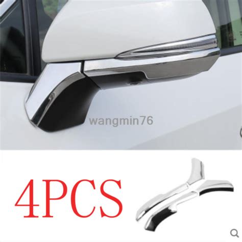 4PCS For Toyota RAV4 2019 2020 ABS Chrome Side Door Rear Mirror Strip