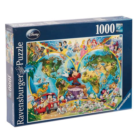 Ravensburger - Disney's World Map Puzzle 1000pc | Peter's of Kensington