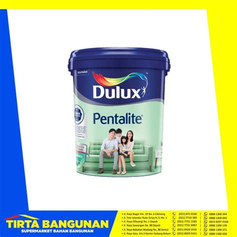 Promo Dulux Pentalite Antibac Cat Tembok A Brilliant White