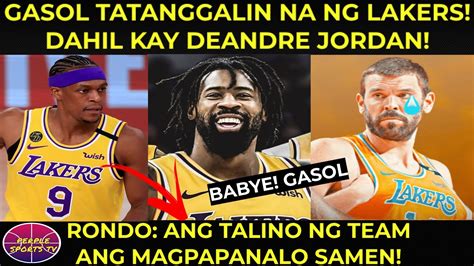 Gasol Aalis Na Sa Lakers Rondo Naniniwalang Ang Talino Ng Team Ang