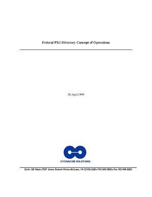 Fillable Online Csrc Nist Concept Of Operation Form Fax Email Print