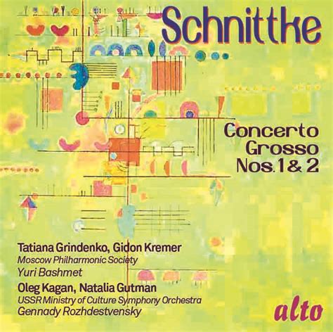 Alfred Schnittke Concerto Grosso Alto Cd