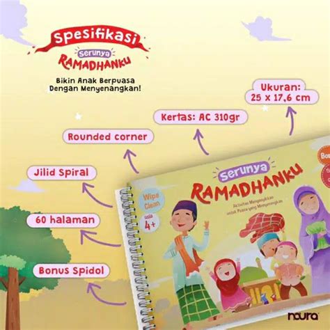 Jual Buku Islami Anak Serunya Ramadhanku Free Spidol Wipe Clean Shopee Indonesia