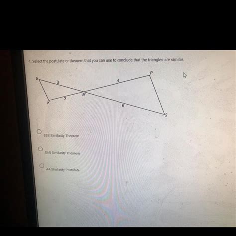 Select The Postulate Or Theorem That You Can Use To Conclude That The