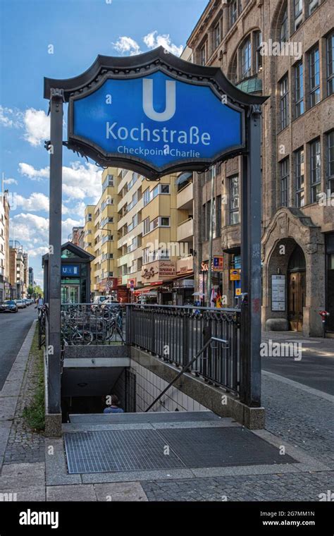 U Kochstrasse Checkpoint Charlie Entrance Underground U Bahn Railway