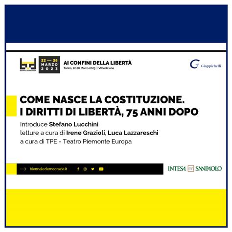 Come Nasce La Costituzione I Diritti Di Libertà 75 Anni Dopo