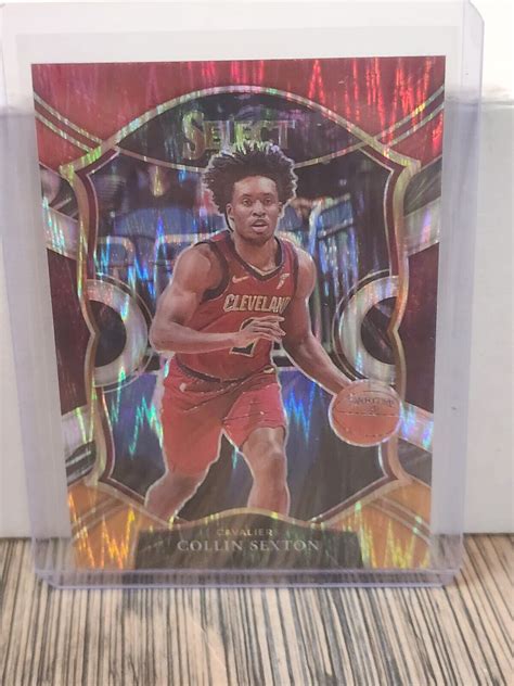 Select Concourse Red White Orange Flash Prizm Collin Sexton