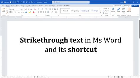 Strikethrough Text In Word Different Methods And Shortcuts