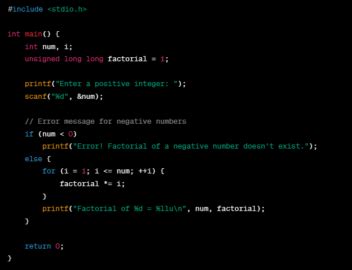 Factorial Program In C Using For And While Loops Using Recursion