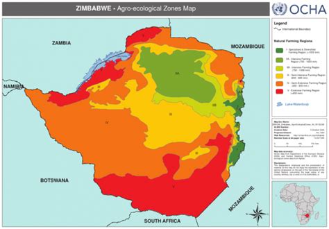 Zimbabwe: Agro-ecological Zones Map (as of 05 Oct 2009) - Zimbabwe ...