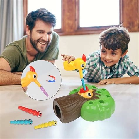 Jeu Magn Tique Pour Enfant Oiseau Nourrir Avec Des Insectes Jouet