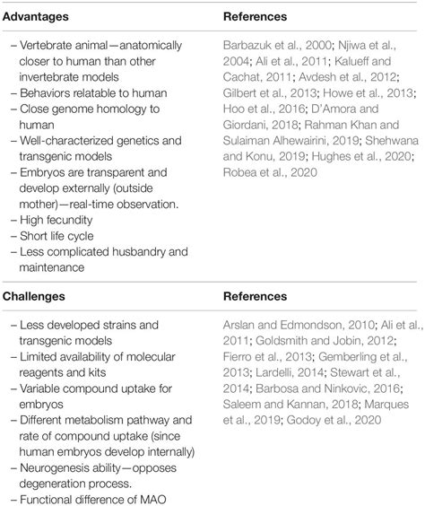 Frontiers The Promise Of The Zebrafish Model For Parkinsons Disease