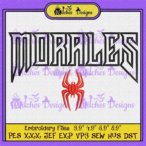 Miles Morales Embroidery Design