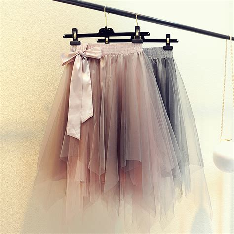 Lovely Gradient High Low Short Tulle Skirt With Bow Tutu Skirts Cute