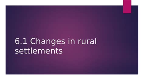 Topic 6: Settlements - AS Geography Unit Pack (CIE) | Teaching Resources