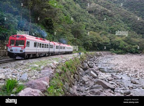 Peru, Cusco Province, Incas Sacred Valley, Aguas Calientes, the train ...