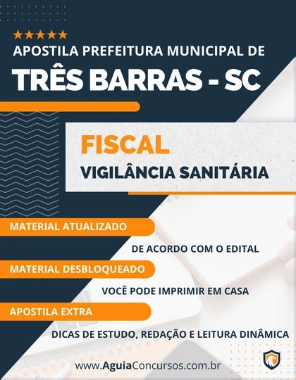 Apostila Fiscal Vigilância Sanitária Pref Três Barras SC 2023