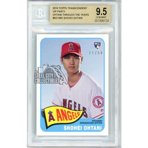 Shohei Ohtani Topps Transcendent Vip Party Rookie Card