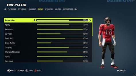 The Best Tom Brady Build In Madden Face Of The Franchise