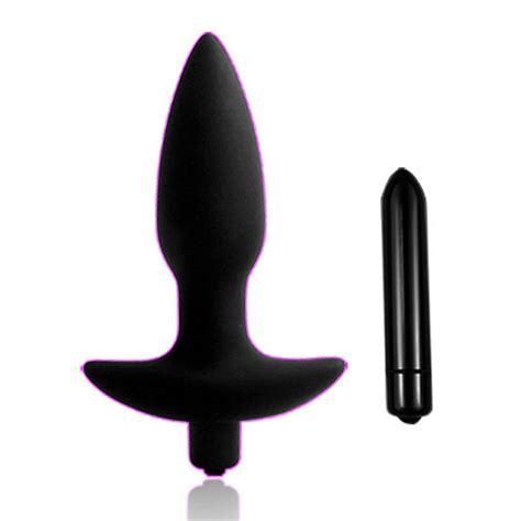 Consolador De Tap N Anal De Silicona Para Adultos Vibrador Anal De