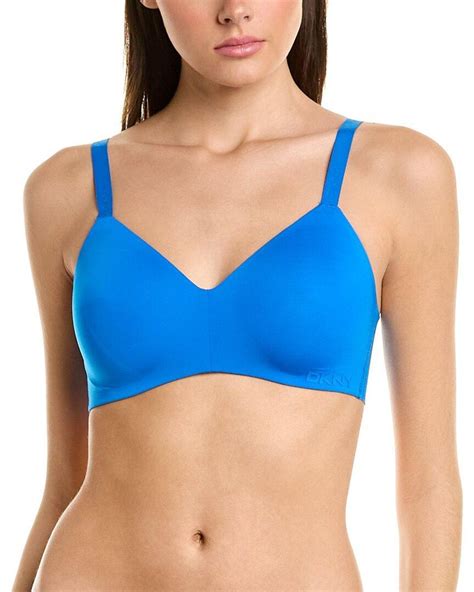 Dkny Active Comfort Wireless Bra In Blue Lyst