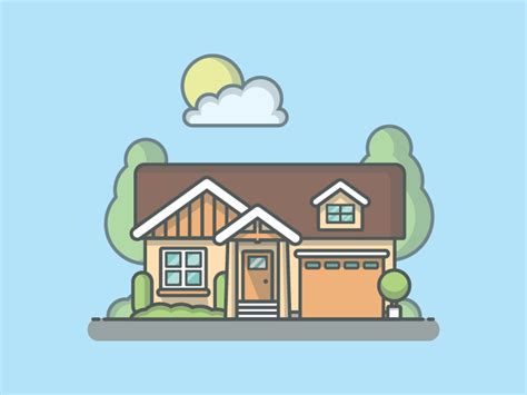 House Illustration #3 by catalyst on Dribbble