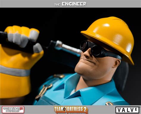 Team Fortress 2 The Blu Engineer Exclusive Statue Gaming Heads